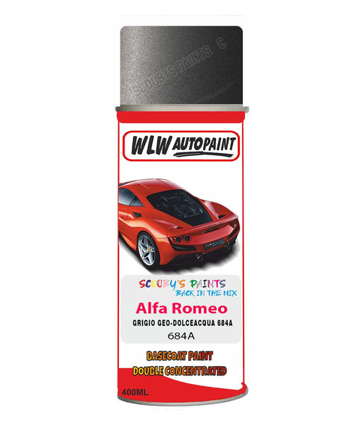 Paint For Alfa Romeo Gtv Grigio Geo-Dolceacqua Grey Aerosol Spray Paint 684A