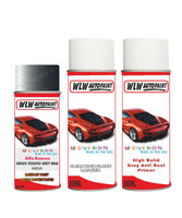 alfa romeo 156 grigio vesuvio grey aerosol spray car paint clear lacquer 680a With Anti Rust primer undercoat protection