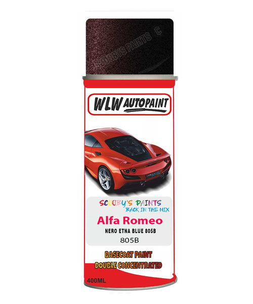 Paint For Alfa Romeo Mito Nero Etna Brown Aerosol Spray Car Paint + Lacquer 805B
