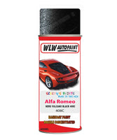 Paint For Alfa Romeo Giulia Nero Vulcano Black Aerosol Spray Paint 408C