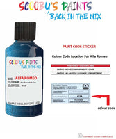 scooby paints alfa romeo blu atollo blue scratch chip repair kit