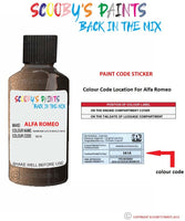 scooby paints alfa romeo marrone luci di bosco brown beige scratch chip repair kit
