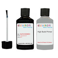 scooby paints alfa romeo black black scratch chip repair kit Primer undercoat anti rust protection