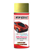 Paint For Alfa Romeo Spider Verde Acido Green Aerosol Spray Paint 302A