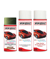 alfa romeo spider verde bosco green aerosol spray car paint clear lacquer 310a With Anti Rust primer undercoat protection