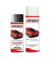 alfa romeo 146 grigio artico grey aerosol spray car paint clear lacquer 837a