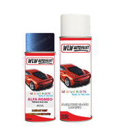 alfa romeo 145 pervinca blue aerosol spray car paint clear lacquer 463a