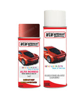 alfa romeo spider rosso amarillis red aerosol spray car paint clear lacquer 547