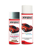 alfa romeo mito turchese blue aerosol spray car paint clear lacquer 417b