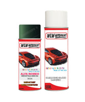 alfa romeo 145 verde bottiglia green aerosol spray car paint clear lacquer 303a