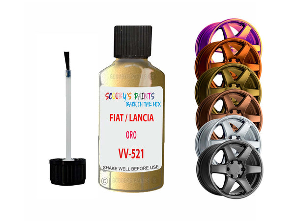 Alloy Wheel Repair Paint For Fiat / Lancia Oro Vv-521 2001-2023