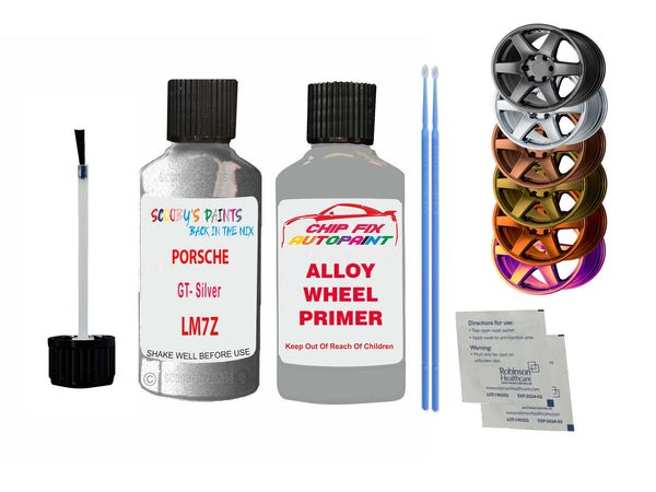 Alloy Wheel Repair Paint For Porsche Gt- Silver Lm7Z 2001-2023 – Auto ...