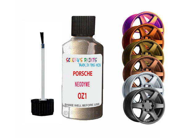 Alloy Wheel Repair Paint For Porsche Neodyme Oz1 2001-2023