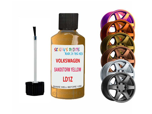Alloy Wheel Repair Paint For Volkswagen Sandstorm Yellow Ld1Z 2001-2023