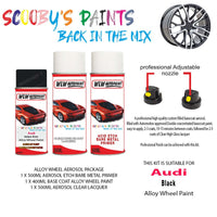 audi tt black alloy wheel aerosol spray paint l3fz 1998 2020