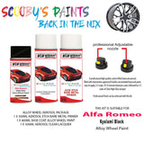 alfa romeo mito kyalami black alloy wheel aerosol spray paint 601 1989 2020