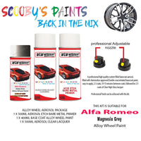 alfa romeo 146 magnesio grey alloy wheel aerosol spray paint 629 a 2008 2015