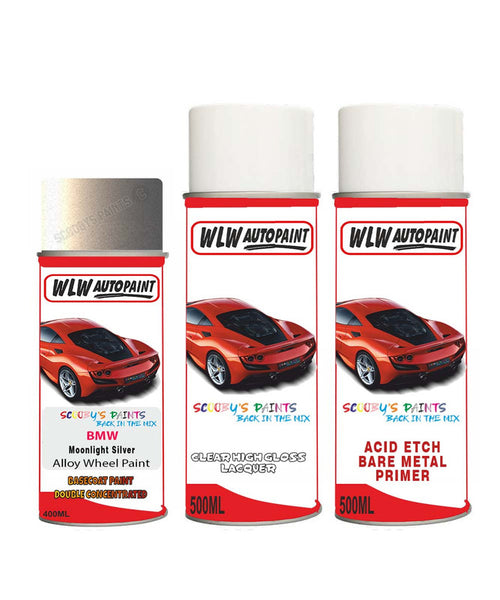 Paint For Bmw 6 Series Moonlight Silver Alloy Wheel Aerosol Spray Pain –  Auto Car Paint UK