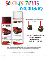 AUDI S8 1991,1992,1993,1994,1995,1996,1997,1998,1999,2000,2001, Car Paint Code sticker location RUBIN RED