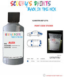 Paint For Audi A8 Alabaster Grey Code Ly7X Touch Up Paint Scratch Stone Chip