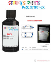 Paint For Audi A3 Anthrazit Code 172 Touch Up Paint Scratch Stone Chip