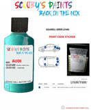 Paint For Audi A4 Aquarell Green Code Ly6M Touch Up Paint Scratch Stone Chip