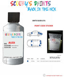 Paint For Audi A7 Sportback Arktic Silver Code X7S Touch Up Paint