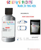 Paint Code Location Sticker for audi s8 avus silver code ly7j touch up paint 2000 2010