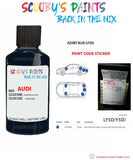 Paint For Audi A3 Azurit Blue Code Ly5D Touch Up Paint Scratch Stone Chip Repair