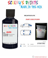 Paint For Audi A4 S4 Brillant Blue Code Ly5K Touch Up Paint Scratch Stone Chip