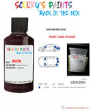 Paint For Audi A6 Allroad Burgund Red Code Lz3K Touch Up Paint