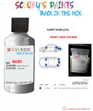 Paint For Audi A1 Sportback Florett Silver Code Lz7G Touch Up Paint