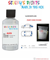 Paint Code Location Sticker for audi q7 glacier white code ls9r s9r touch up paint 2011 2019