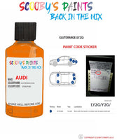 Paint For Audi A3 Glutorange Code Ly2G Touch Up Paint Scratch Stone Chip Repair