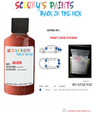 Paint For Audi A4 S4 Isis Red Code W1 Touch Up Paint Scratch Stone Chip Repair