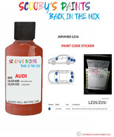 Paint For Audi A3 S3 Jaipur Red Code Lz3S Touch Up Paint Scratch Stone Chip