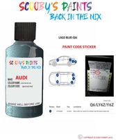 Paint For Audi A3 Lago Blue Code Q6 Touch Up Paint Scratch Stone Chip