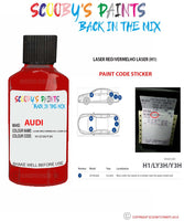 Paint For Audi A4 Laser Red Vermelho Laser Code H1 Ly3H Y3H Touch Up Paint