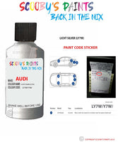 Paint Code Location Sticker for audi tt licht silver code ly7w touch up paint 1999 2010