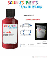 Paint For Audi A4 Matador Red Code T7 Touch Up Paint Scratch Stone Chip Repair