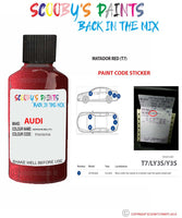 Paint For Audi A5 Matador Red Code T7 Touch Up Paint Scratch Stone Chip Repair