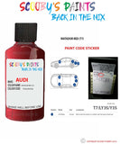 Paint For Audi A5 Matador Red Code T7 Touch Up Paint Scratch Stone Chip Repair