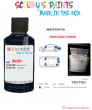 Paint For Audi A4 Merlot Blue Code Y5H Touch Up Paint Scratch Stone Chip Repair