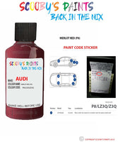 Paint For Audi A3 S3 Merlot Red Code P8 Touch Up Paint Scratch Stone Chip Repair