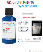 Paint For Audi A4 Nogaro Blue Rs Code Lz5M Touch Up Paint Scratch Stone Chip