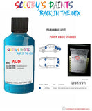 Paint For Audi A6 Pelikan Blue Code Ly5T Touch Up Paint Scratch Stone Chip Kit