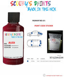 Paint For Audi A4 S4 Piedmont Red Code X7 Touch Up Paint Scratch Stone Chip