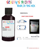 Paint For Audi A6 Piemont Red Code P6 Touch Up Paint Scratch Stone Chip Repair