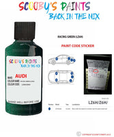 Paint For Audi A4 Racing Green Code Lz6H Touch Up Paint Scratch Stone Chip Kit