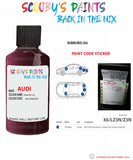 Paint For Audi A4 S4 Rubin Red Code X6 Touch Up Paint Scratch Stone Chip Repair